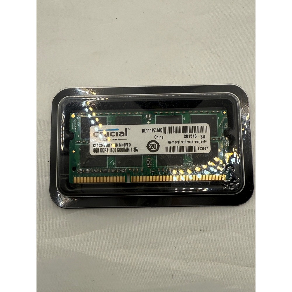 Crucial 8GB DDR3 1600 SODIMM 1.35V Laptop RAM CT1024BF1B.M16FED